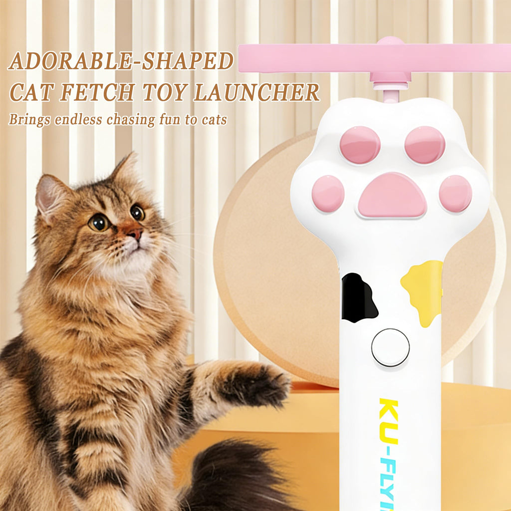 Rechargeable Cat Disc Launcher Toy