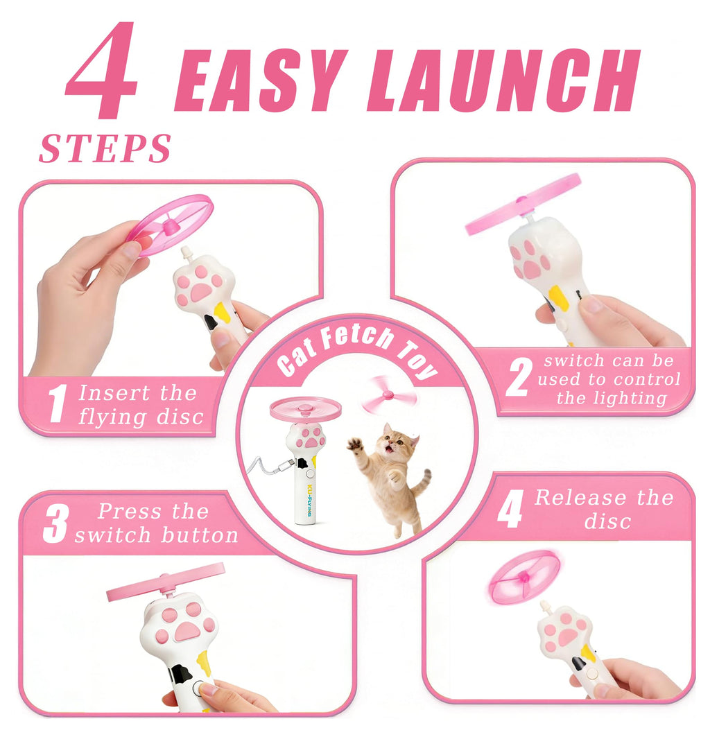 Rechargeable Cat Disc Launcher Toy