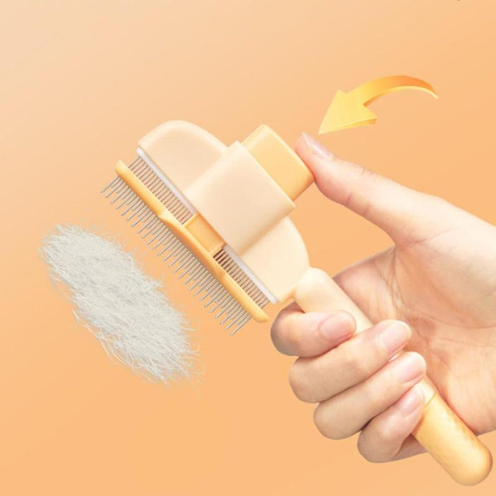 Self-Cleaning Pet Grooming Comb