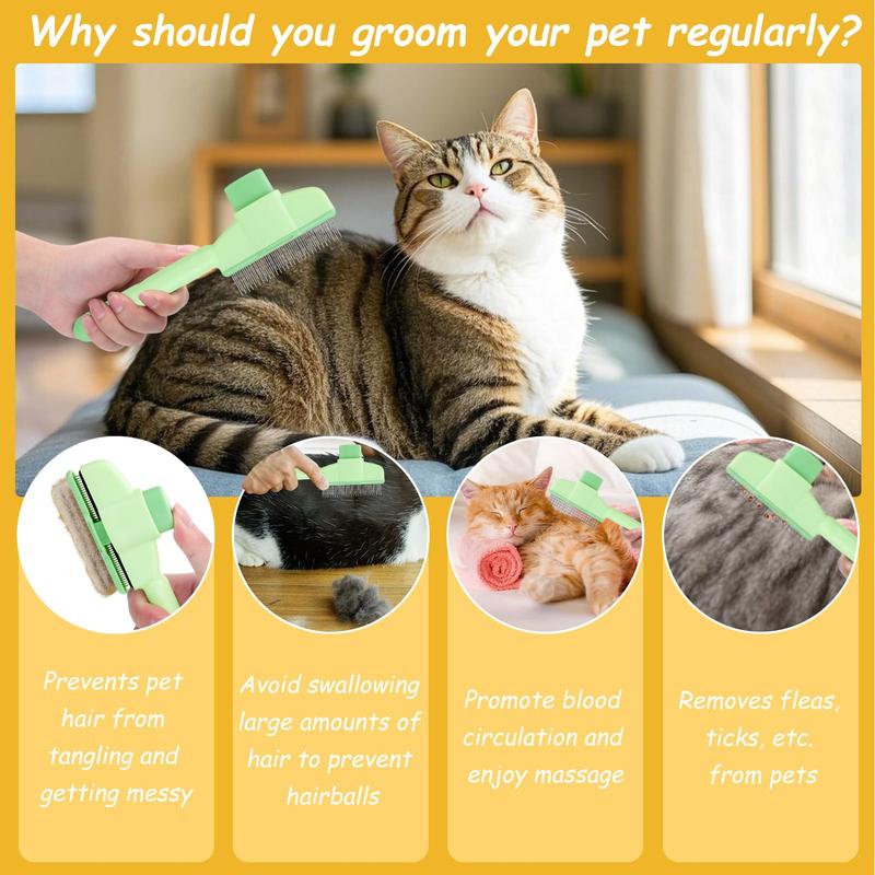 Self-Cleaning Pet Grooming Comb